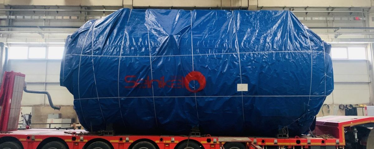 20 t/h 15 barg kapasiteli alev duman borulu buhar kazanımız, 15 MW brülörümüz ile kazan dairesi yardımcı ekipmanlarının yüklemesi tamamlandı ve nişasta endüstrisinde kullanılmak üzere Kazakistan'a olan yolculuğuna başladı.