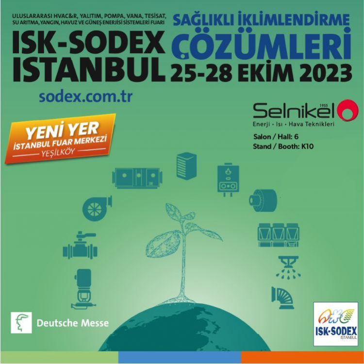 25-28 Ekim 2023 tarihleri arasında İstanbul Fuar Merkezi'nde gerçekleştirilecek ISK Sodex 2023 Fuarı'nda siz değerli misafirlerimizi standımızda ağırlamaktan mutluluk duyarız.