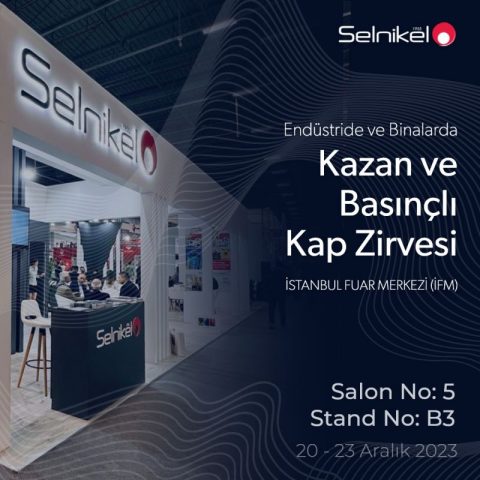 20-23 Aralık 2023 tarihleri arasında İstanbul Fuar Merkezi'nde gerçekleştirilecek olan Endüstride ve Binalarda Kazan ve Basınçlı Kap Zirvesi'nde siz değerli misafirlerimizi standımızda ağırlamaktan mutluluk duyarız.